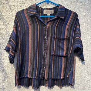 Cloth & Stone Striped Women’s Blouse Small